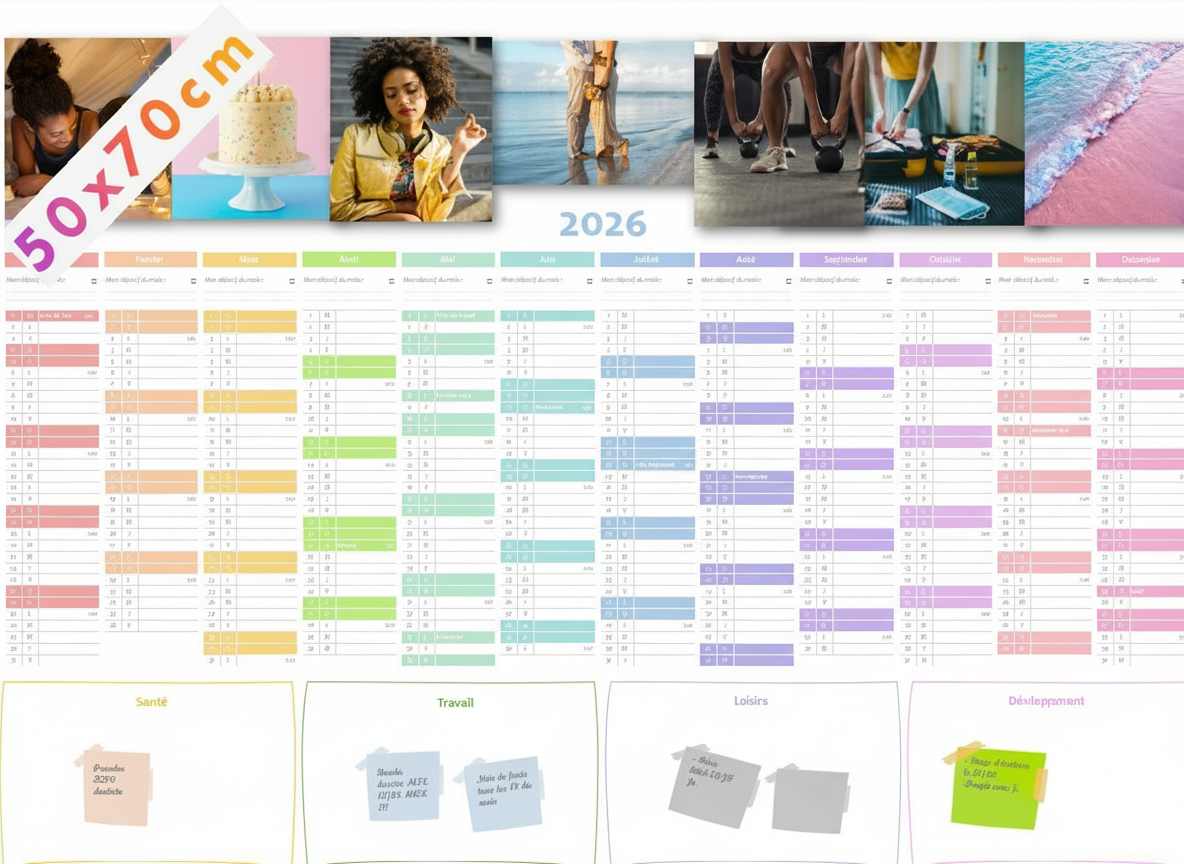 Calendrier 4 en 1 - Pastel